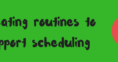 Production Scheduling benefits from routines